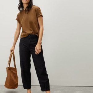 Everlane Fatigue Barrel Pant Size 8 High Rise Organic Cotton Linen
